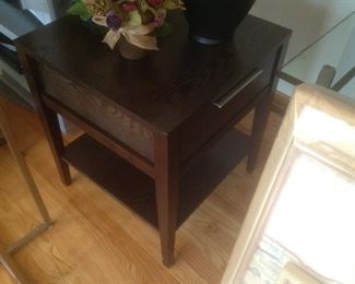 Matching side tables measure 20" x 20" x 24" high...