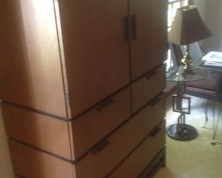 Nautica chest of drawers..measures 43" wide x 20" deep x 63" high.....has matching double dresser.  Presale $195
