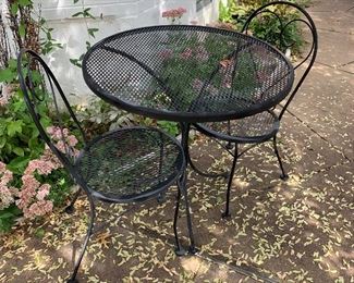 Bistro set of 3; two chairs plus table