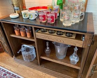 Vintage bar storage