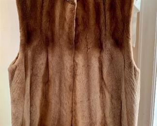 Authentic fur vest