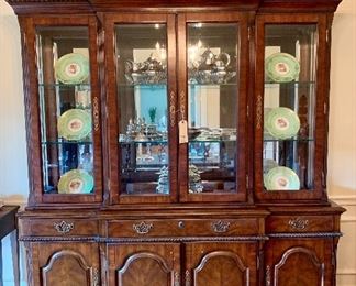 Gorgeous lighted Dining Hutch by Hooker.