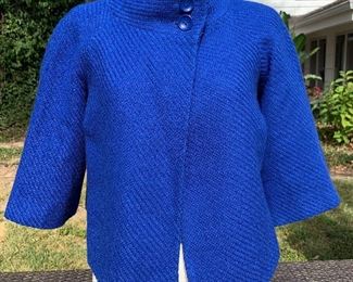 Blue jacket by Ann Taylor.