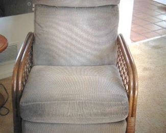 Rattan chair made to relax in after a hard day