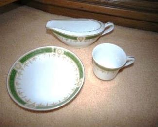 China set with serving pieces