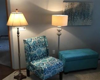 Chair and Ottoman Storage