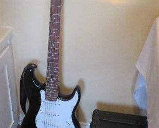 Beginner electric guitar, amp