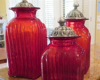 Red canisters