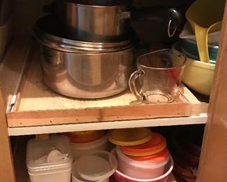 Pots, pans and Tupperware