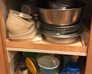 Mixing bowls and storage containers