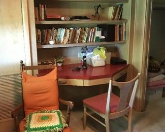 Antique books and chairs
