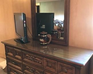 Dresser with mirror