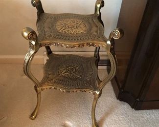 Brass plant stand