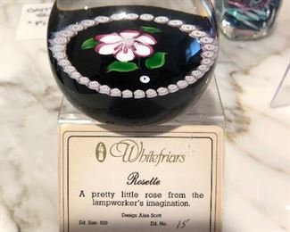 Caithness Glass Whitefriars paperweight