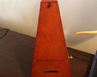 Vintage Set Thomas Wind UP Metronome De Maelzel