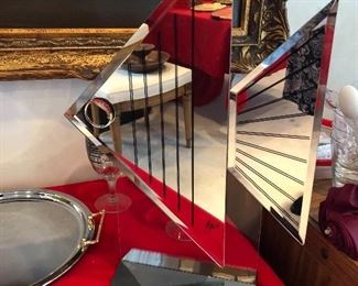 Mirrored fish signed