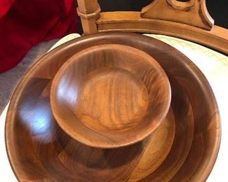 Mid Century wood bowl