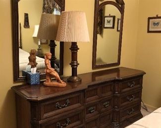 double mirror dresser