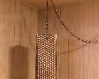 Jeweled Sway lamp, Rectangular pendant lamp