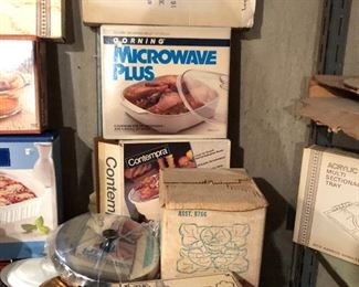 Vintage new in box kitchen items