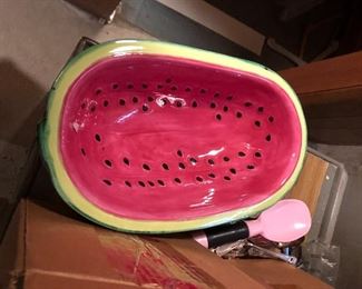Watermelon serving bowls