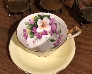 Clarence Bone China Tea cup and saucer