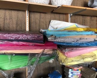 Party store closeout, loads of tissue paper