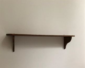 Antique oak shelf