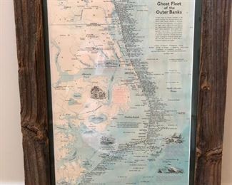 Framed map.