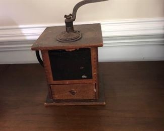 Antique coffee grinder