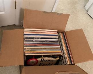 LP records. Upstairs back bedroom.