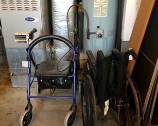 Wheel chair and walker