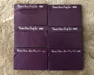 United States Mint Proof Sets. Sold individually.