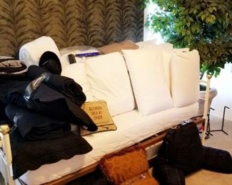 Day Bed Is NOT FOR SALE.Misc Twin, Queen, and King bedding