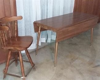 Vintage Harvest Table and stool