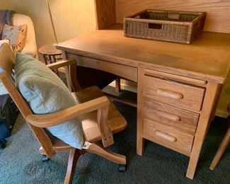 Vintage oak desk
