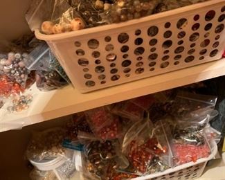 Hundreds of thousands of beads in every color, material, size, and shape.