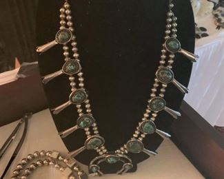 Squash blossom necklace