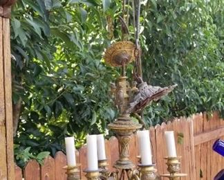 eclectic lighting fixture wind chimes
