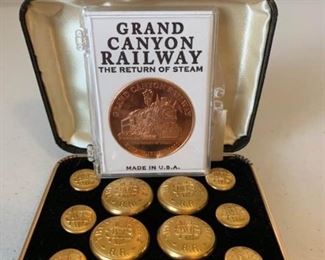 American Heritage Buttons and Grand Canyon Railway Coin