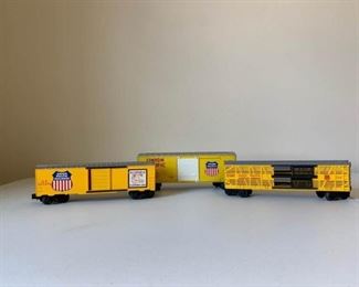 Union Pacific Box Cars for O Gauge Trains