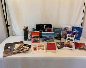 Variety of Train Books and Manuals