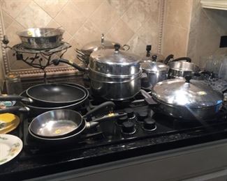 ...Pots and pans, bakeware....