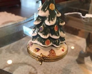 One of several Limoges trinket boxes