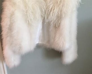 Unique feather boa jacket