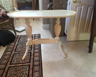 Lovely white oblong table