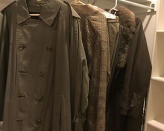 Men's coats and clothing, too!