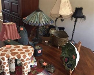 Look at some of the many lamps we have!!!!