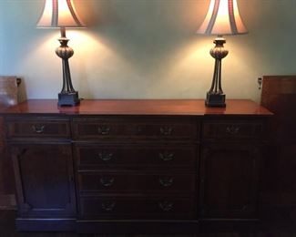 Not a good picture of a beautiful Baker side board