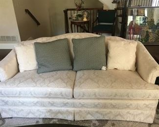 Elegant white sofa
